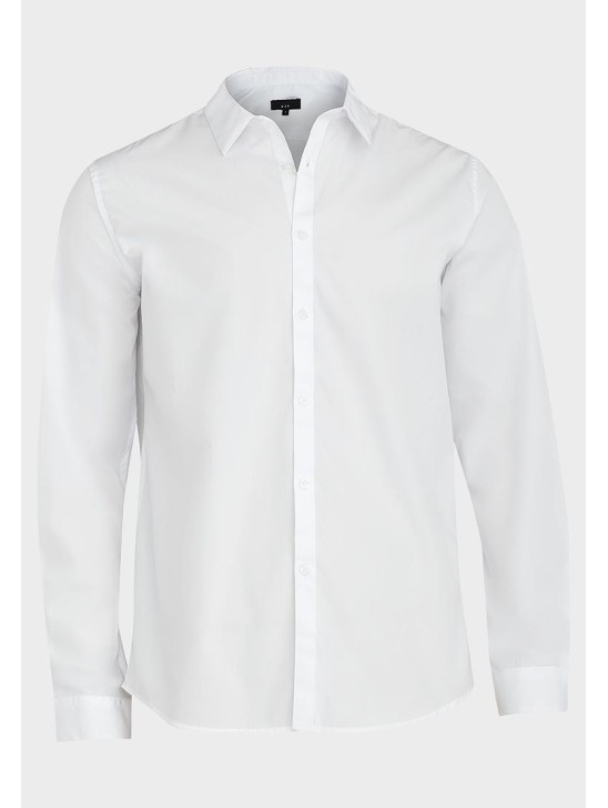 Mens White Classic Collared Designer Shirt Mens White Classic Collared Designer Shirt