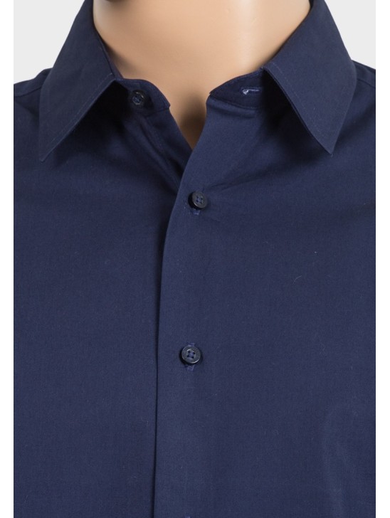 Navy Mens Classic Designer Collared Shirt Navy Mens Classic Designer Collared Shirt