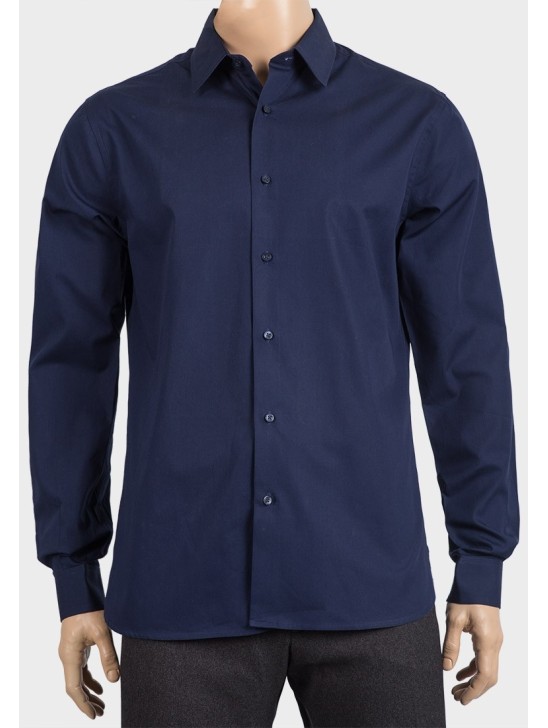 Navy Mens Classic Designer Collared Shirt Navy Mens Classic Designer Collared Shirt
