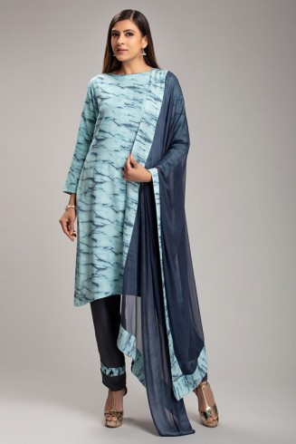 BLUE PRETTY PAKISTANI READYMADE SALWAR SUIT