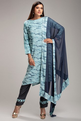 BLUE PRETTY PAKISTANI READYMADE SALWAR SUIT