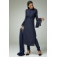 NAVY BLUE DESIGNER PARTY WEAR CHURIDAR SUIT NAVY BLUE DESIGNER PARTY WEAR CHURIDAR SUIT