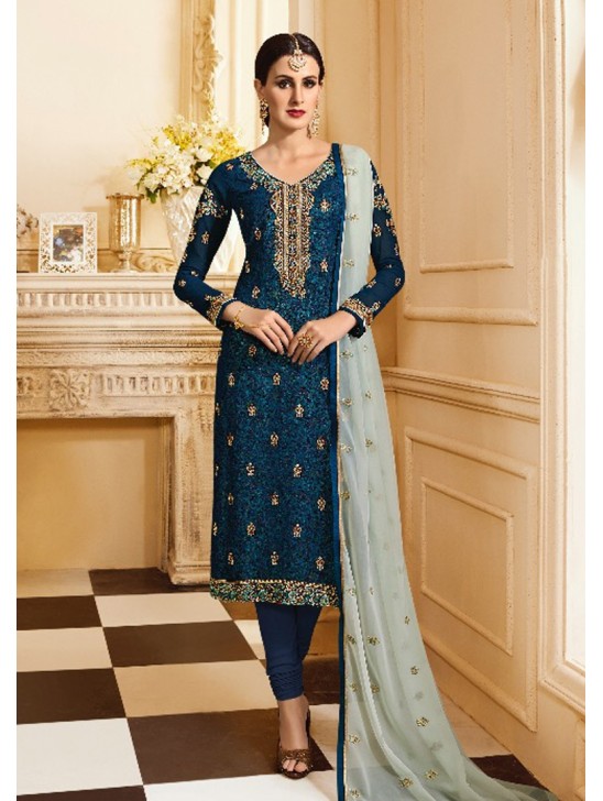 Teal Designer Wedding Salwar Suit Teal Designer Wedding Salwar Suit