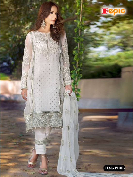 WHITE PAKISTANI DESIGNER SALWAR SUIT WHITE PAKISTANI DESIGNER SALWAR SUIT