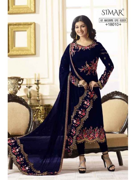 BLUE SIMAR REENAZ AYESHA TAKIA PARTY WEAR ELEGANT SALWAR SUIT BLUE SIMAR REENAZ AYESHA TAKIA PARTY WEAR ELEGANT SALWAR SUIT