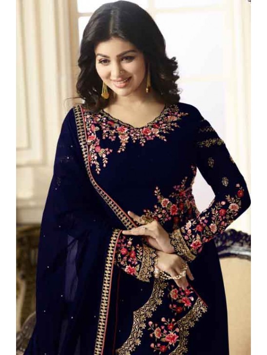 BLUE SIMAR REENAZ AYESHA TAKIA PARTY WEAR ELEGANT SALWAR SUIT BLUE SIMAR REENAZ AYESHA TAKIA PARTY WEAR ELEGANT SALWAR SUIT