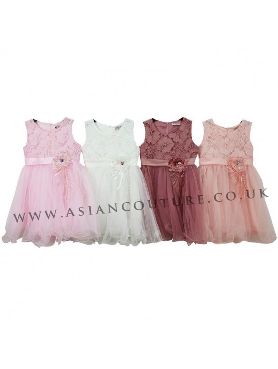 WHITE FAIRY TALE PARTY BRIDESMAID BABY GIRLS DRESS WHITE FAIRY TALE PARTY BRIDESMAID BABY GIRLS DRESS