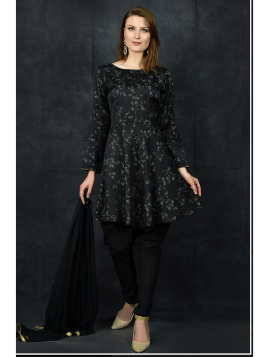 Black Women s Wear Readymade Frock Suit