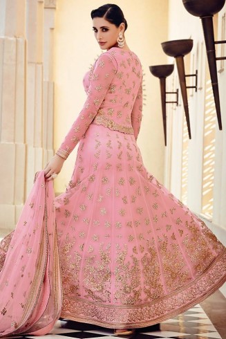 Pink Indian Heavy Bridal Wedding Lehenga