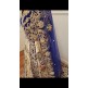 ROYAL BLUE AND GOLDEN HEAVY EMBROIDERED BRIDAL WEAR GOWN ROYAL BLUE AND GOLDEN HEAVY EMBROIDERED BRIDAL WEAR GOWN