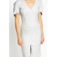 Light Grey Front Slit Designer Dress Light Grey Front Slit Designer Dress