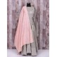 SILK GREY AND PINK DESIGNER PARTY WEAR INDIAN ANARKALI SUIT SILK GREY AND PINK DESIGNER PARTY WEAR INDIAN ANARKALI SUIT