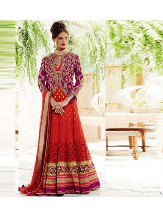 ZKJ-1002 RED KIMORA DESIGNER WEDDING ANARKALI SUIT ZKJ-1002 RED KIMORA DESIGNER WEDDING ANARKALI SUIT
