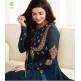 Galaxy Blue Indian Anarkali Dress Hot Fancy Party Suit Galaxy Blue Indian Anarkali Dress Hot Fancy Party Suit