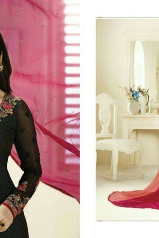 K3122 BLACK KASEESH PRACHI MAGICAL BRASSO SUIT