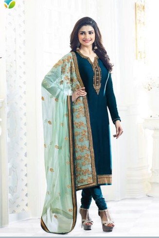 Blue Wedding Salwar Suit Fancy Pakistani Designer Dress