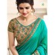 Z17704 TURQUOISE KASEESH PRACHI GEORGETTE SAREE WITH HEAVY EMBROIDERED BLOUSE Z17704 TURQUOISE KASEESH PRACHI GEORGETTE SAREE WITH HEAVY EMBROIDERED BLOUSE