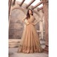 Brown Net Anarkali Dress Indian Party Gown Brown Net Anarkali Dress Indian Party Gown