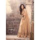 Brown Net Anarkali Dress Indian Party Gown Brown Net Anarkali Dress Indian Party Gown