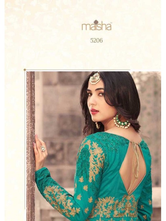 Teal Green Embroidered Anarkali Gown Pakistani Wedding Dress Teal Green Embroidered Anarkali Gown Pakistani Wedding Dress