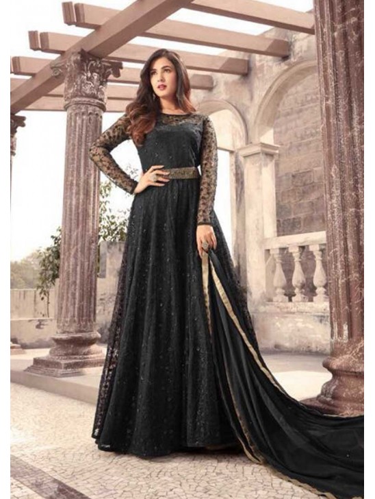 Black Party Gown Designer Punjabi Evening Dress Black Party Gown Designer Punjabi Evening Dress