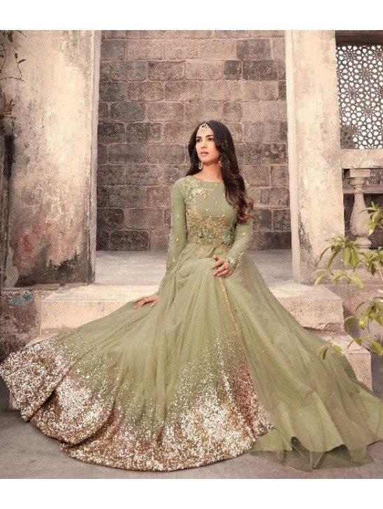 NILE GREEN MAISHA ZUAAN WEDDING WEAR GOWN NILE GREEN MAISHA ZUAAN WEDDING WEAR GOWN