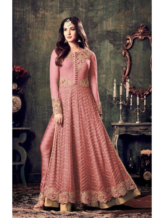 Hot Pink Long Kameez Dress Indian Wedding Party Salwar Suit Hot Pink Long Kameez Dress Indian Wedding Party Salwar Suit