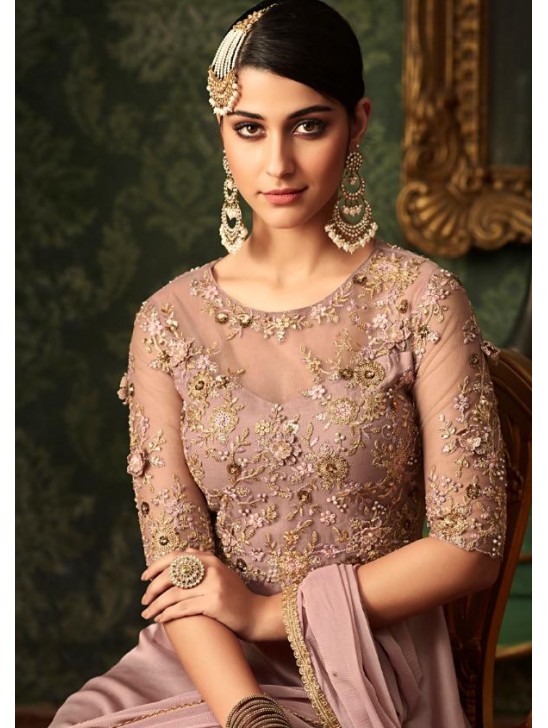 Lilac Pink Indian Wedding Party Bridesmaid Designer Gown Lilac Pink Indian Wedding Party Bridesmaid Designer Gown