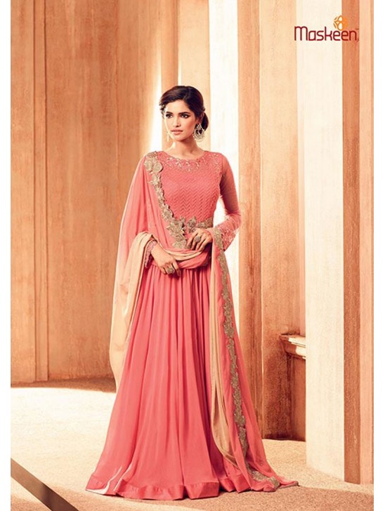 ZMS4501 PINK MAISHA MASKEEN WEDDING WEAR GOWN ZMS4501 PINK MAISHA MASKEEN WEDDING WEAR GOWN