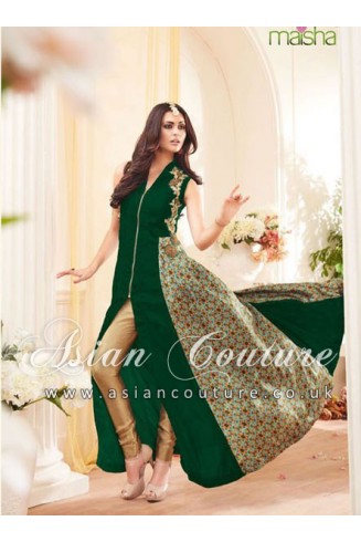 3904 GREEN MAISHA SEEP 2 DESIGNER SALWAR KAMEEZ