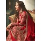 Red Indian Party Wear Asian Anarkali Wedding Bridal Dress Red Indian Party Wear Asian Anarkali Wedding Bridal Dress