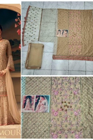 INDIAN PAKISTANI WEDDING PARTY GHARARA DRESS