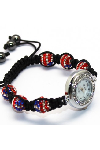 STUNNING NEW UNION JACK CRYSTAL SHAMBALLA WATCH/FASHION WATCH