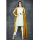 CREAM & MUSTARD FRONT OPEN FLORAL PRINTED JACKET SUIT CREAM & MUSTARD FRONT OPEN FLORAL PRINTED JACKET SUIT