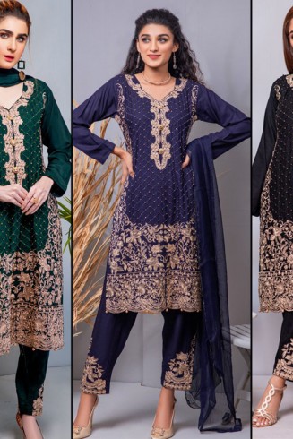 Heavy Designer Luxury Readymade Pakistani Suit