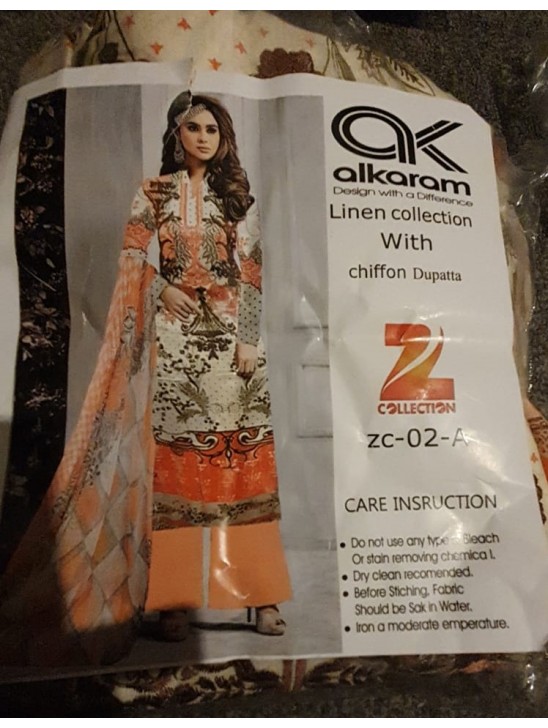 ORANGE PRINTED READYMADE PAKISTANI DESIGNER SALWAR SUIT ORANGE PRINTED READYMADE PAKISTANI DESIGNER SALWAR SUIT