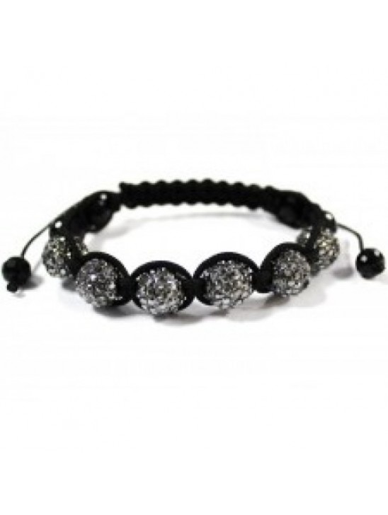 CRYSTAL UNISEX GREY BALL BRACELETS CRYSTAL UNISEX GREY BALL BRACELETS