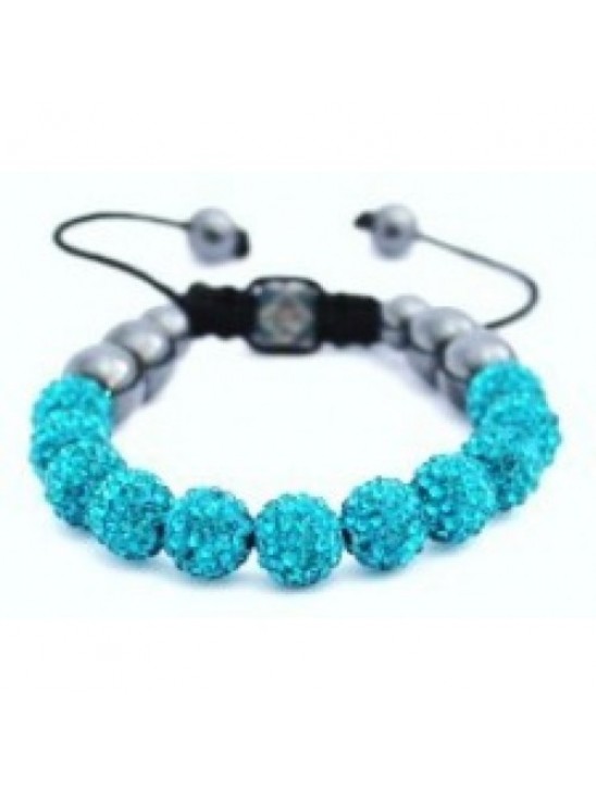 NEW AQUA CRYSTAL BALL BRACELET NEW AQUA CRYSTAL BALL BRACELET
