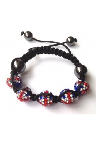 NEW UNION JACK CHILDREN CRYSTAL BALL BRACELET