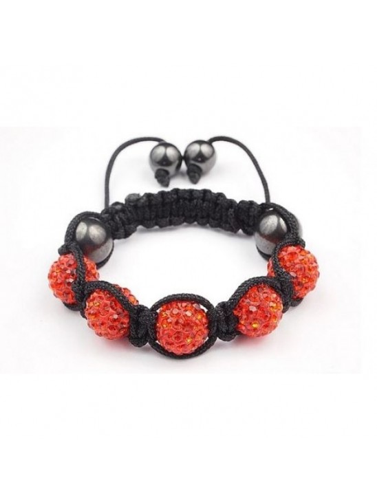 ORANGE CHILDREN CRYSTAL BALL BRACELET ORANGE CHILDREN CRYSTAL BALL BRACELET