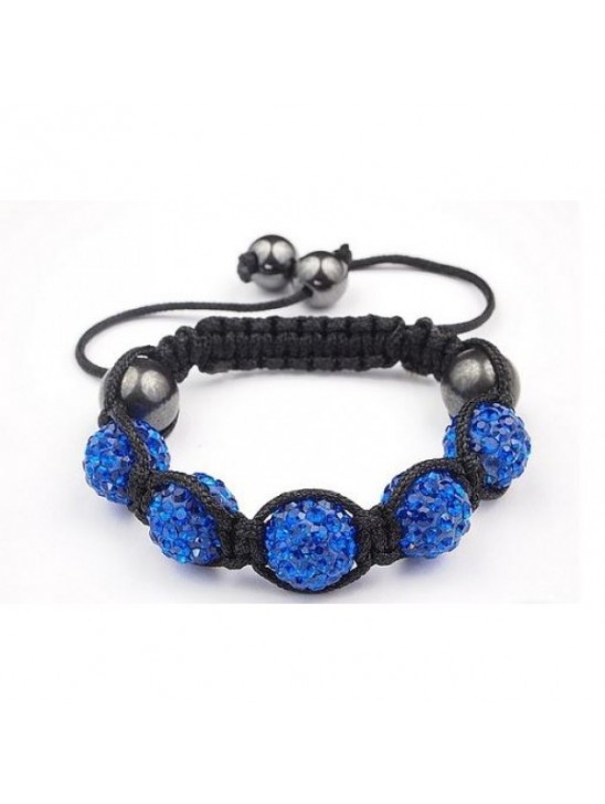 DARK BLUE CHILDREN CRYSTAL BALL BRACELET DARK BLUE CHILDREN CRYSTAL BALL BRACELET