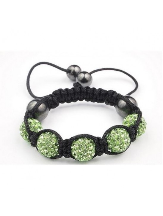 GREEN CHILDREN/KIDS/BABIES CRYSTAL BALL BRACELET