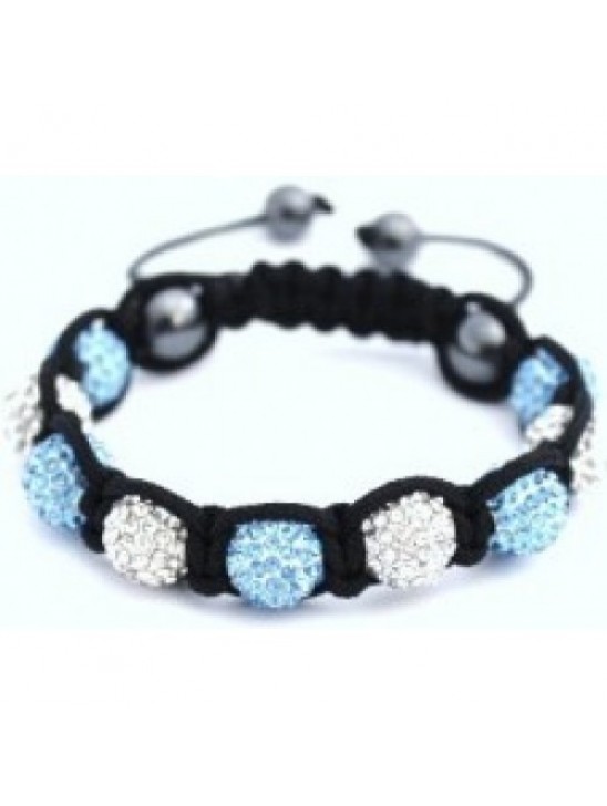 BLUE AND WHITE CHILDREN CRYSTAL BALL BRACELET BLUE AND WHITE CHILDREN CRYSTAL BALL BRACELET
