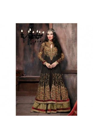 BLACK INDIAN BRIDAL LENGHA DRESS
