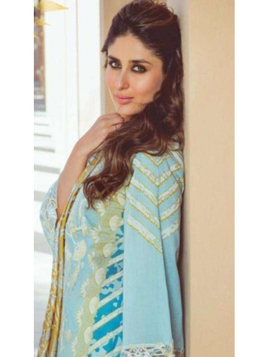 FM-03 KAREENA KAPOOR STYLISH SPRING SUMMER READY MADE LAWN SUIT