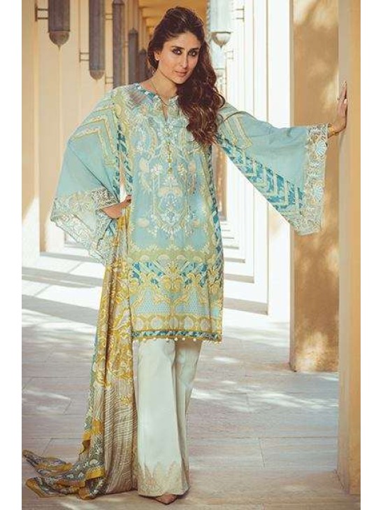 FM-03 KAREENA KAPOOR STYLISH SPRING SUMMER READY MADE LAWN SUIT