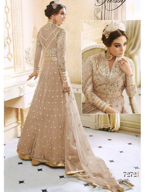 BEIGE INDIAN MAXI EVENING WEDDING DRESS BEIGE INDIAN MAXI EVENING WEDDING DRESS