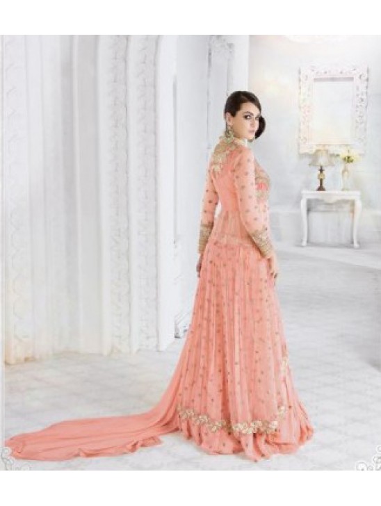 7210-C LIGHT PEACH GLOSSY SAPPHIRE WEDDING WEAR DESIGNER DRESS 7210-C LIGHT PEACH GLOSSY SAPPHIRE WEDDING WEAR DESIGNER DRESS