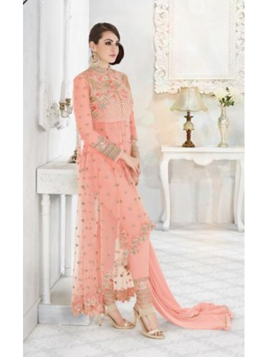 7210-C LIGHT PEACH GLOSSY SAPPHIRE WEDDING WEAR DESIGNER DRESS 7210-C LIGHT PEACH GLOSSY SAPPHIRE WEDDING WEAR DESIGNER DRESS