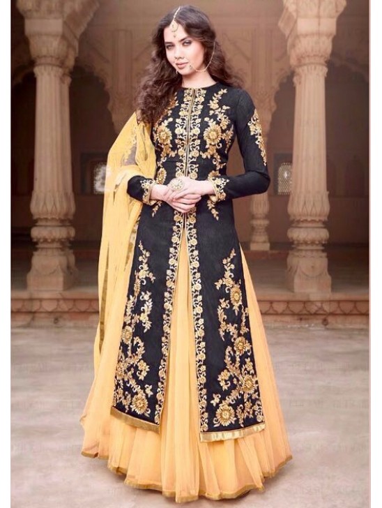 MA1506-C GREY MAYA STITCHED ANARKALI LEHENGA SUIT (XXL SIZE) MA1506-C GREY MAYA STITCHED ANARKALI LEHENGA SUIT (XXL SIZE)